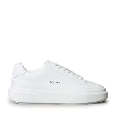 Sneakers Ck Calvin Klein albi din piele naturală 2370DP01947A