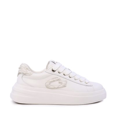 Sneakers femei Alberto Guardiani Aeris Logo albi 811DP61510A