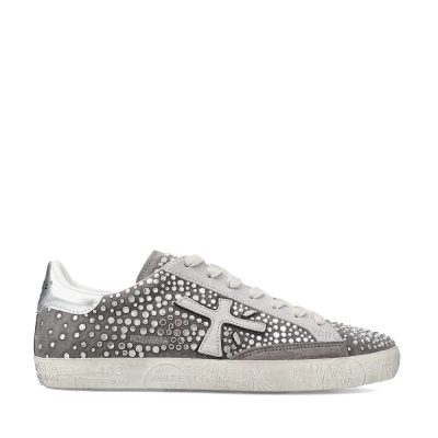 Sneakers femei Premiata Steven-D gri din piele întoarsă 1691DP7850VGR