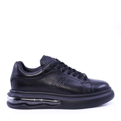 Sneakers ușori bărbați Enzo Bertini negri din piele 3662BP413N