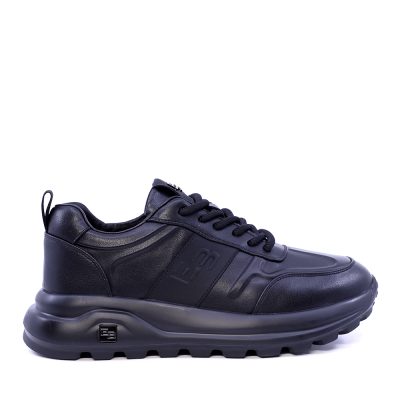 Sneakers ușori bărbați Enzo Bertini negri din piele 3662BP806N