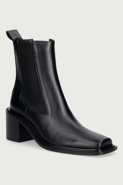 Souliers Martinez  ghete scurte pentru femei din piele DALLAS
