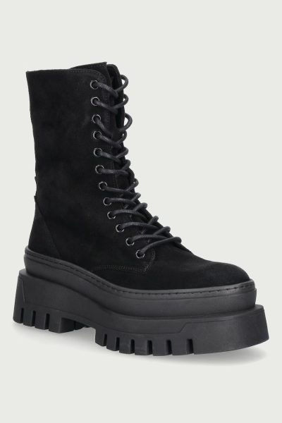 Steve Madden  bocanci cu platformă pentru femei din piele întoarsă Coast