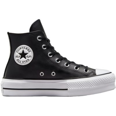 Tenisi cu platforma unisex Converse Chuck Taylor All Star Lift Leather High Top 561675C