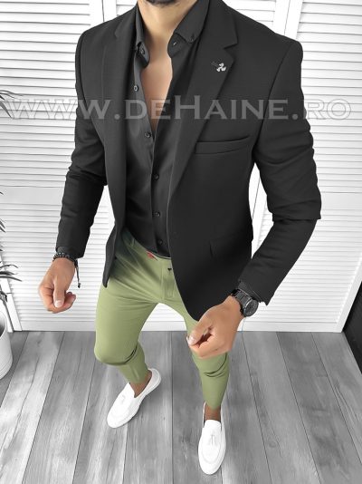 Tinuta barbati smart casual Pantaloni + Camasa + Sacou B9214