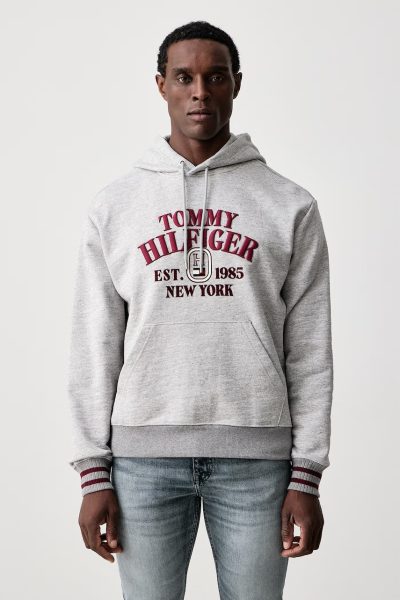Tommy Hilfiger  hanorac cu glugă pentru bărbați din bumbac