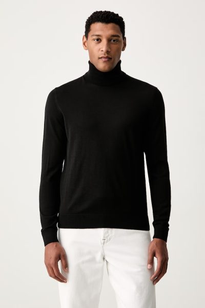 Tommy Hilfiger  pulover cu guler înalt pentru bărbați din lână