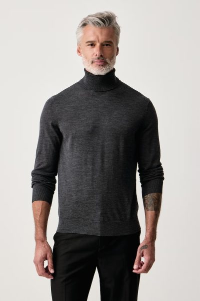 Tommy Hilfiger  pulover cu guler înalt pentru bărbați din lână