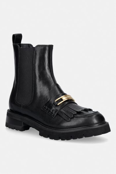 Twinset  ghete scurte cu platformă pentru femei din piele