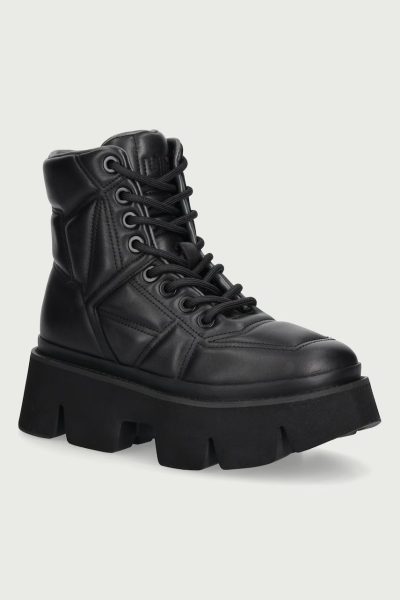 United Nude  bocanci pentru femei din piele Stomper Puffy Combat