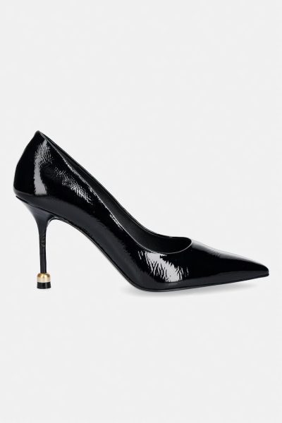 Vanda Novak  pantofi cu toc stiletto din piele Aleksandra Glossy Black