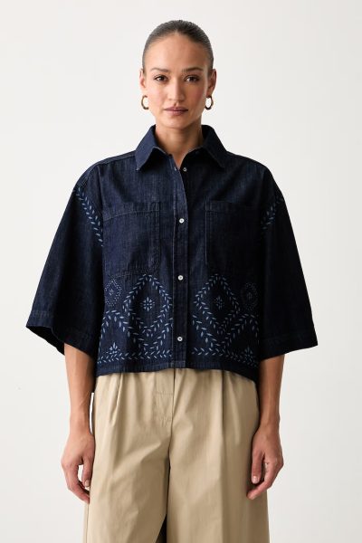 Weekend Max Mara  cămașă pentru femei din denim WKDALARE