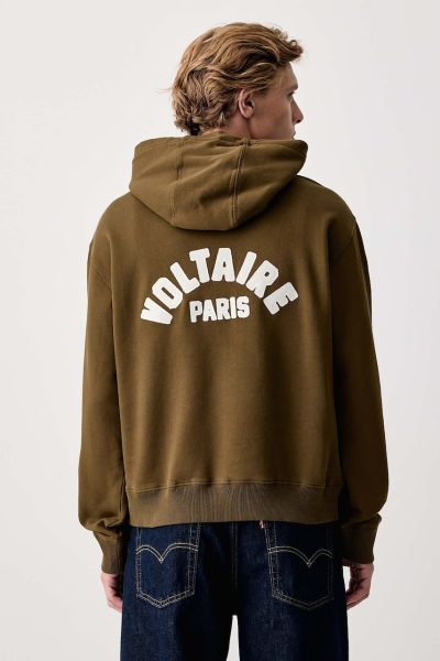 Zadig&Voltaire  hanorac cu glugă pentru bărbați din bumbac SACHA
